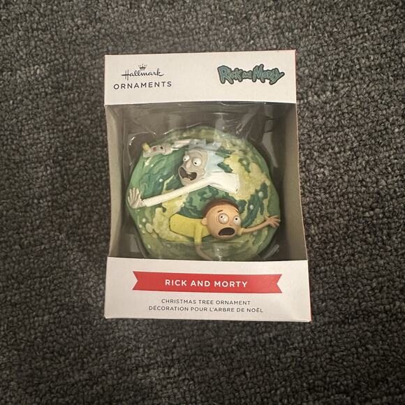 Hallmark Christmas Ornament Rick And Morty 2024 Cartoon Warner Bros Adult Swim - Picture 1 of 2